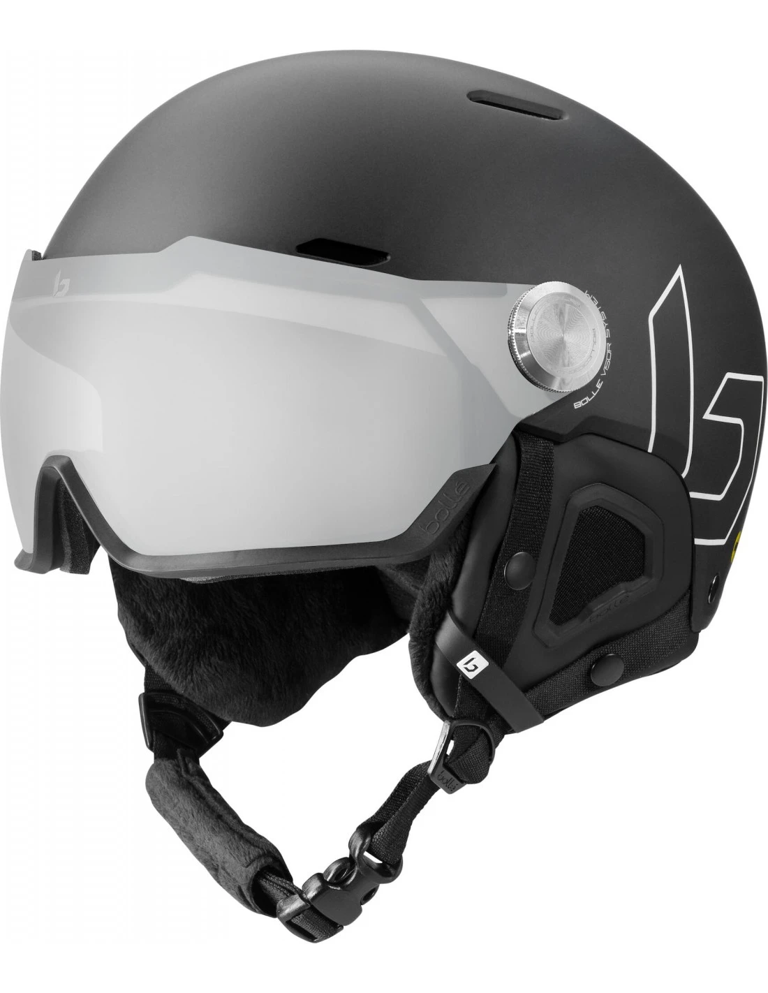 Casque De Ski Neuf à Visière Bolle Might Visor Premium Mips Black Matte Photochromique Taille 52-55cm 3 Casque De Ski Neuf à Visière Bolle Might Visor Premium Mips Black Matte Photochromique Taille 52-55cm