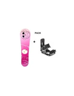 Pack Snowboard Neuf Monkey Junior Taille 120cm, 130cm + Fix Junior Réglable