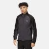 Veste Outdoor Regatta Highton Full Zip Dark Grey Black -QUIK Snow Magasin veste outdoor regatta highton full zip dark grey black